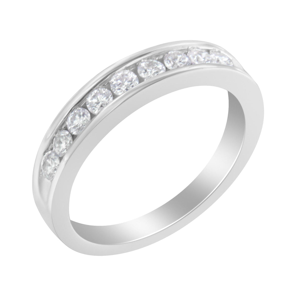 18K White Gold Round-Cut Diamond Ring (1/2 cttw, H-I Color, SI2-I1 Clarity) - JackiEaslick