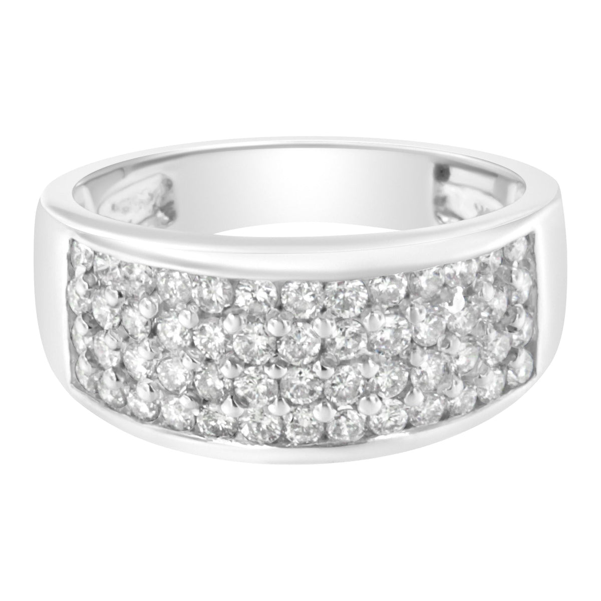 14K White Gold Round Cut Diamond Ring (1.0 Cttw, H-I Color, SI2-I1 Clarity) - JackiEaslick