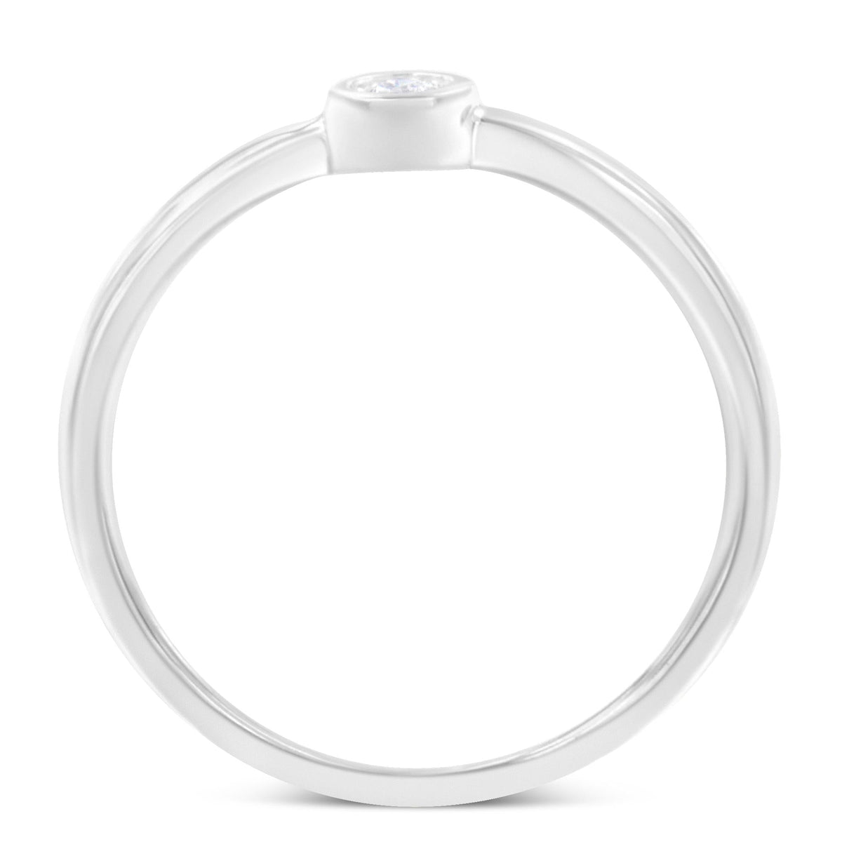 .925 Sterling Silver Miracle-Set Diamond Round Shaped Promise Ring (0.05 Cttw, J-K Color, I1-I2 Clarity) - JackiEaslick