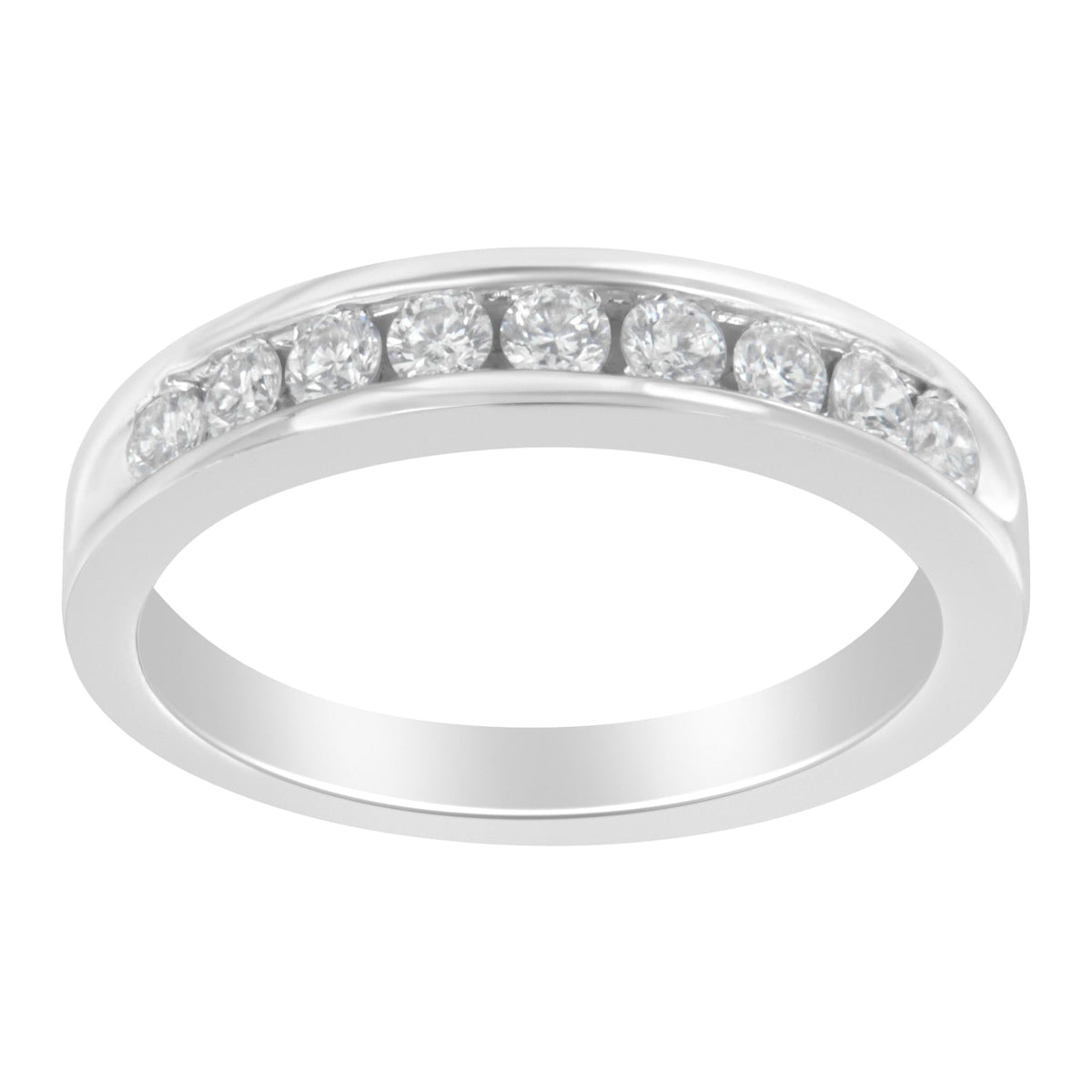 18K White Gold Round-Cut Diamond Ring (1/2 cttw, H-I Color, SI2-I1 Clarity) - JackiEaslick