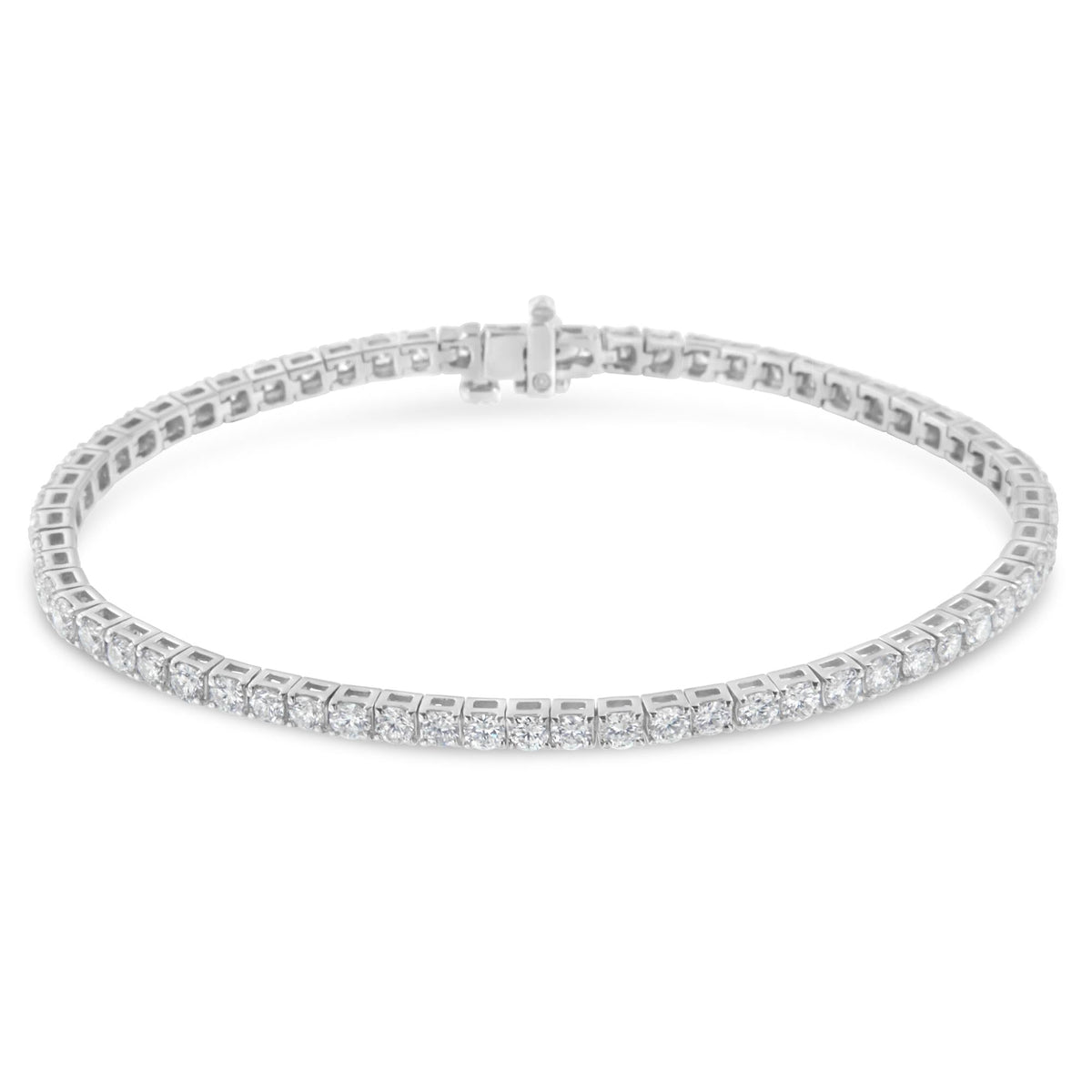 IGI Certified Diamond 14K White Gold Classic 7” Tennis Bracelet - Choice of Carat Weights - JackiEaslick