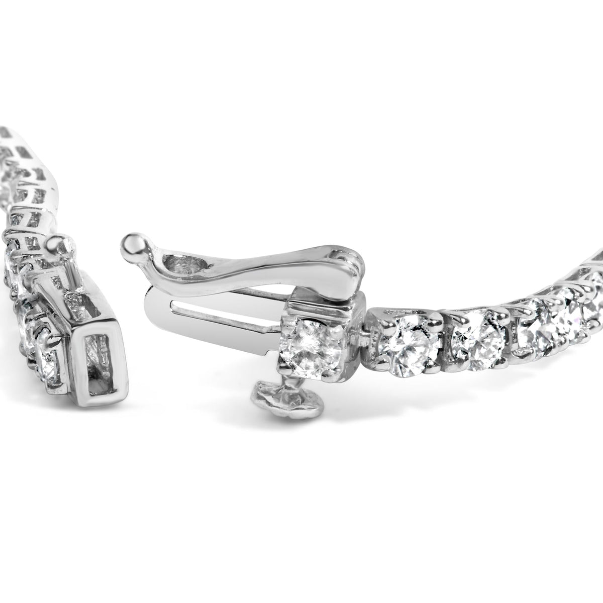14K Gold 5.0 Cttw Lab Grown Diamond Tennis Bracelet (F-G Color, VS1-VS2 Clarity) - 7.25" Inches