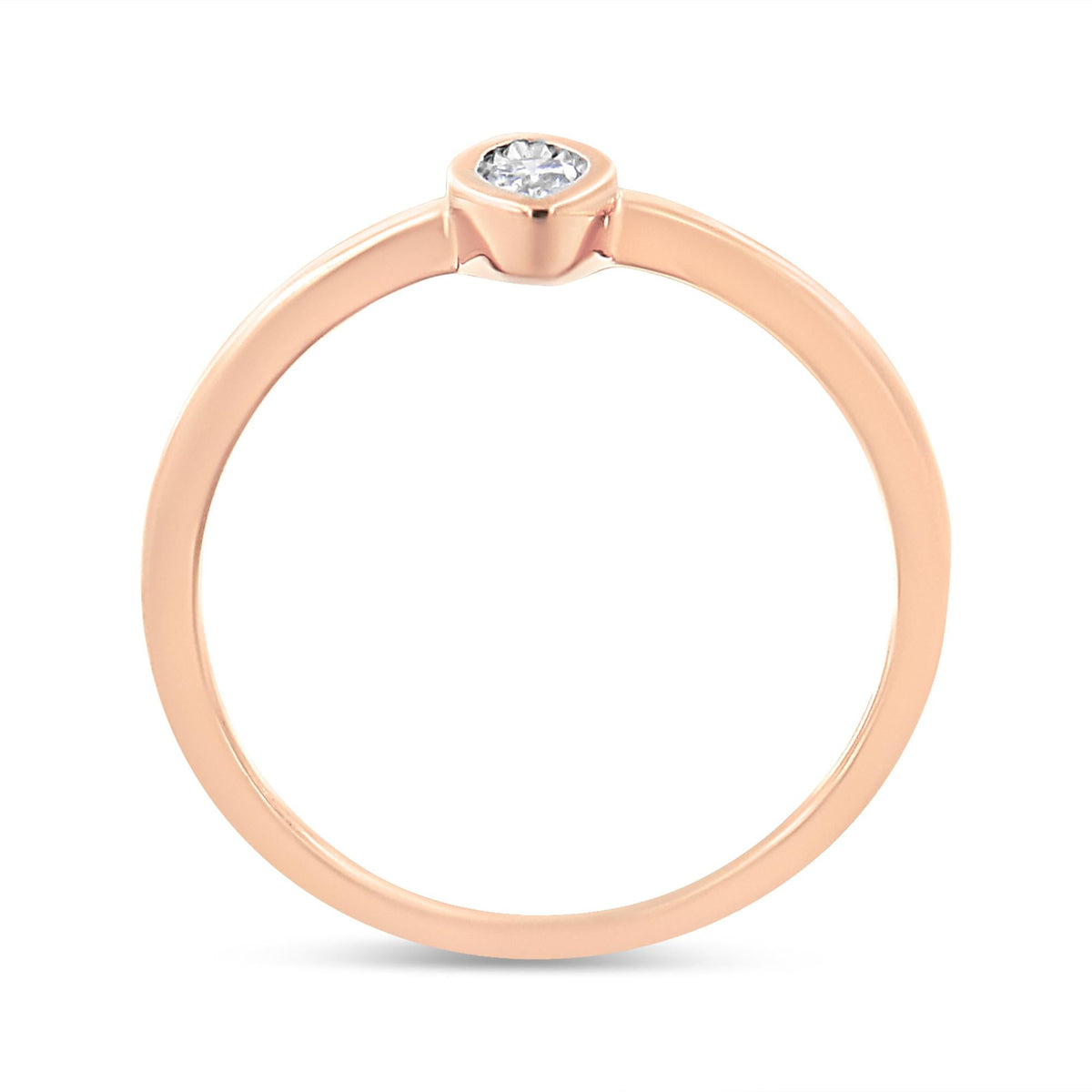 14K Rose Gold Plated .925 Sterling Silver Miracle Set Diamond Accent Pear Shape Promise Ring (J-K Color, I1-I2 Clarity) - JackiEaslick