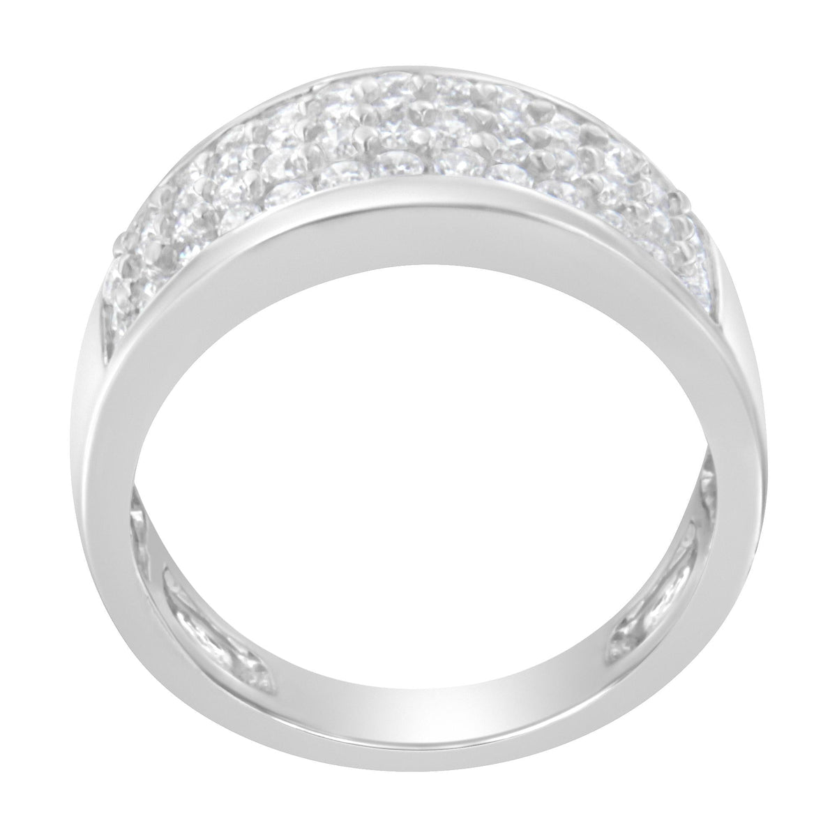 14K White Gold Round Cut Diamond Ring (1.0 Cttw, H-I Color, SI2-I1 Clarity) - JackiEaslick