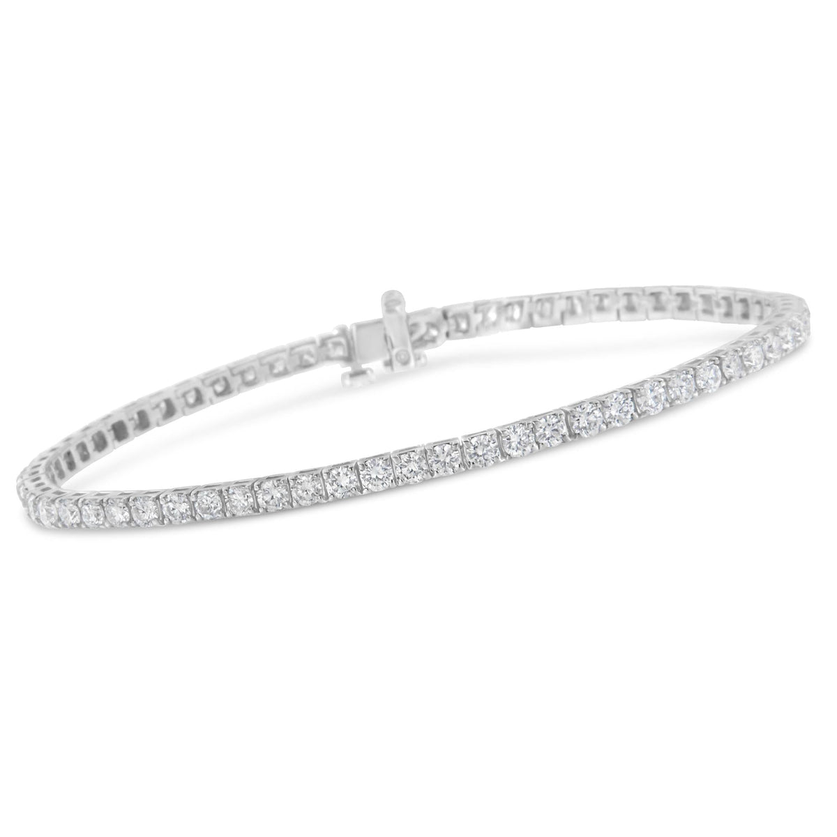 IGI Certified Diamond 14K White Gold Classic 7” Tennis Bracelet - Choice of Carat Weights - JackiEaslick