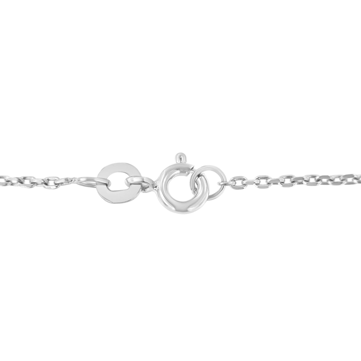 .925 Sterling Silver 1/10 cttw Miracle-Set Diamond Chandelier Style 18" Necklace (I-J Color, I3 Clarity) - JackiEaslick