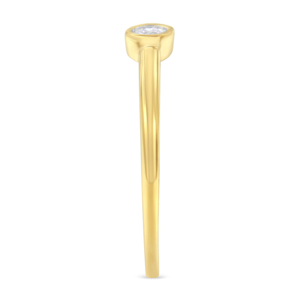 14K Yellow Gold Plated .925 Sterling Silver Miracle Set Diamond Ring (1/20 Cttw, J-K Color, I1-I2 Clarity) - JackiEaslick