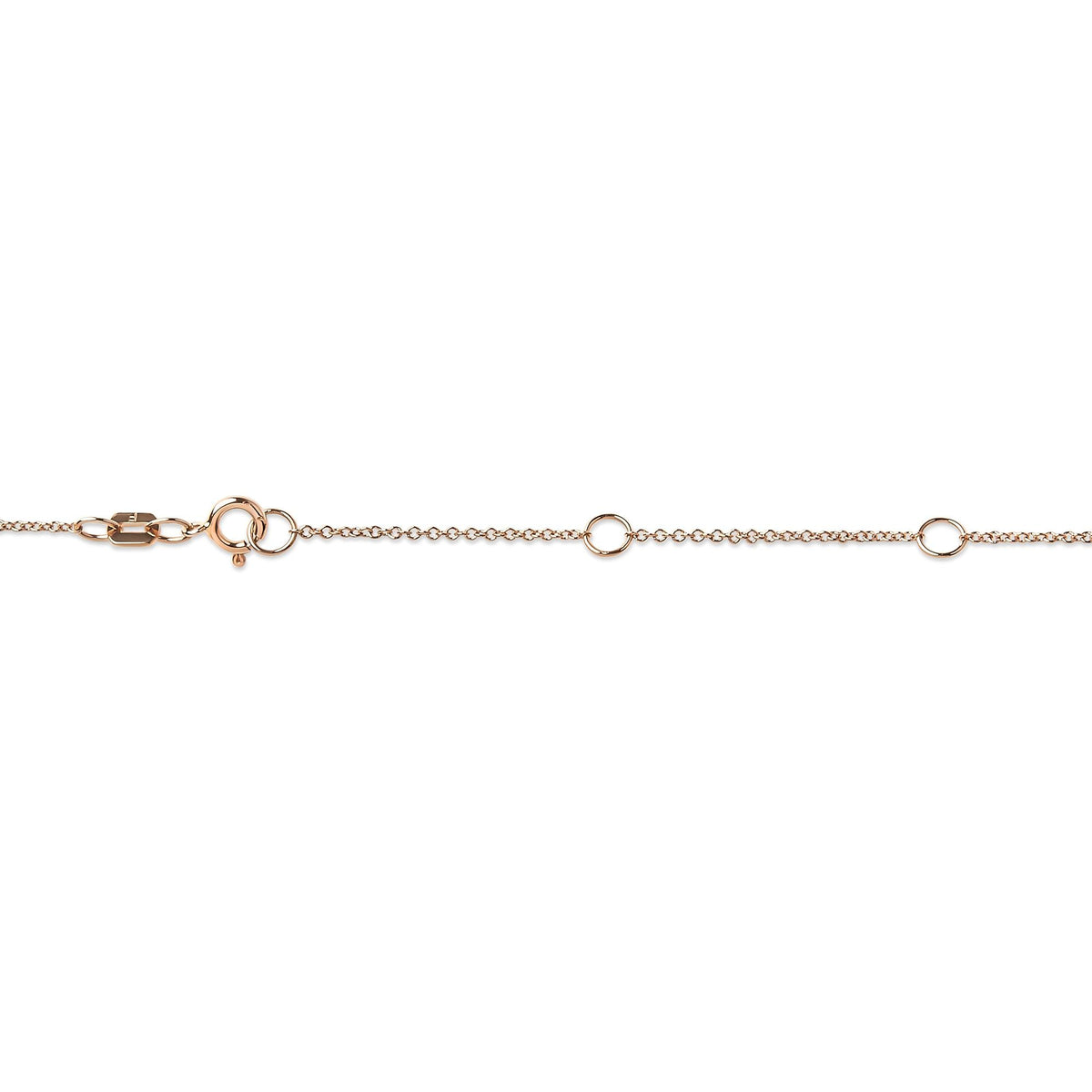 10K Rose Gold 1/5 Carat Round Brilliant-Cut Diamond Modern Bezel-Set Solitaire 16"-18" Pendant Necklace (H-I Color, SI2-I1 Clarity) - JackiEaslick