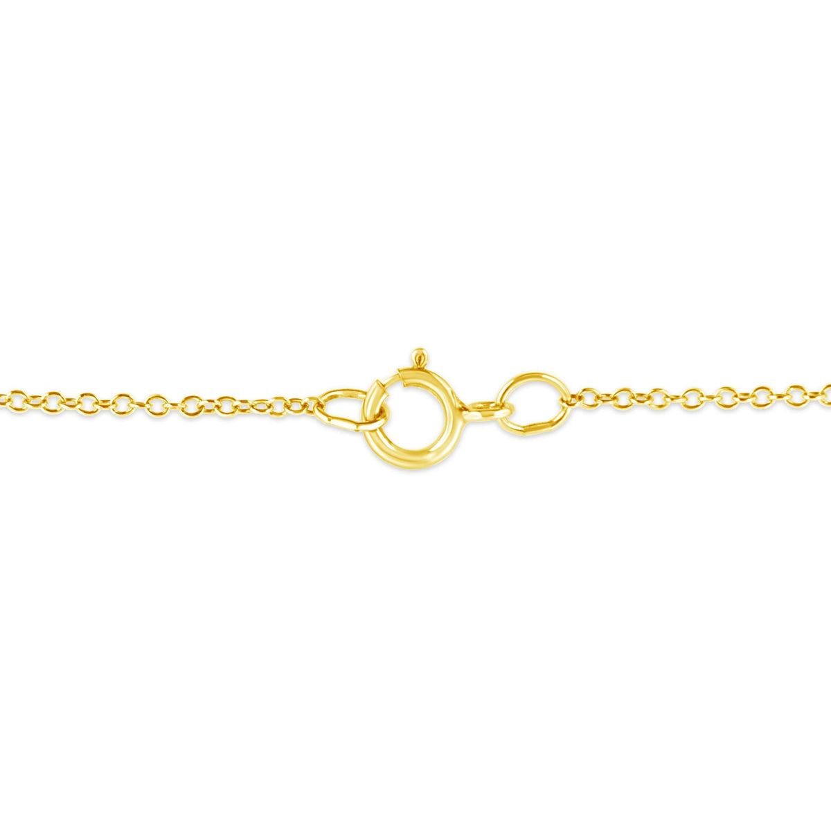 10K Yellow Gold Plated .925 Sterling Silver 1/10 Cttw Miracle Set Round Diamond 18" Pendant Necklace - Choice of Shapes