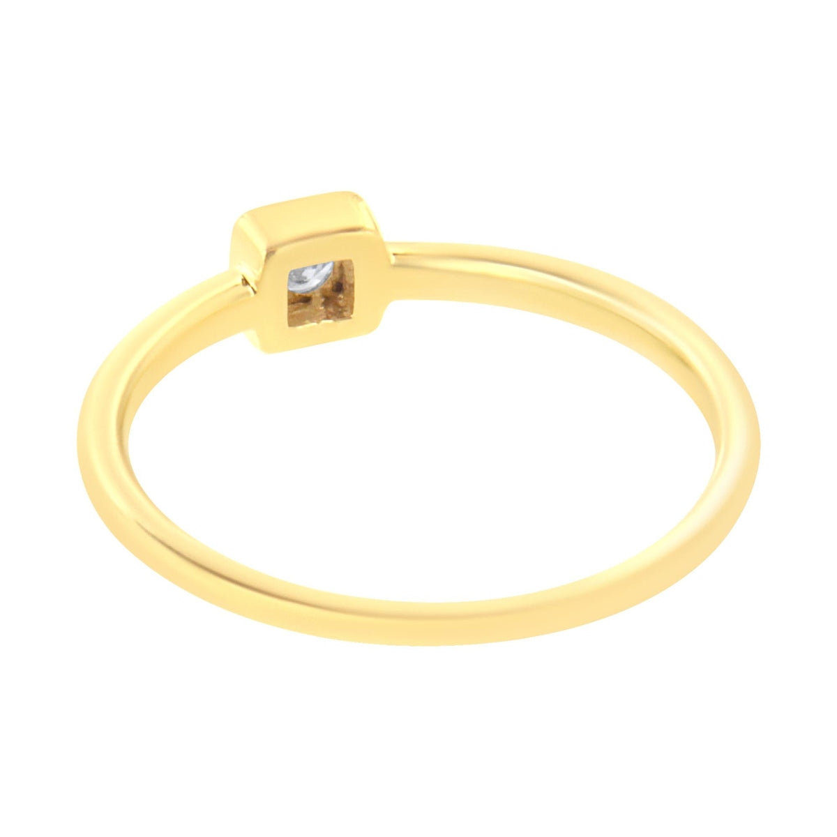 14K Yellow Gold Plated .925 Sterling Silver 1/20 cttw Miracle Set Diamond Promise Ring (J-K Color, I1-I2 Clarity) - JackiEaslick