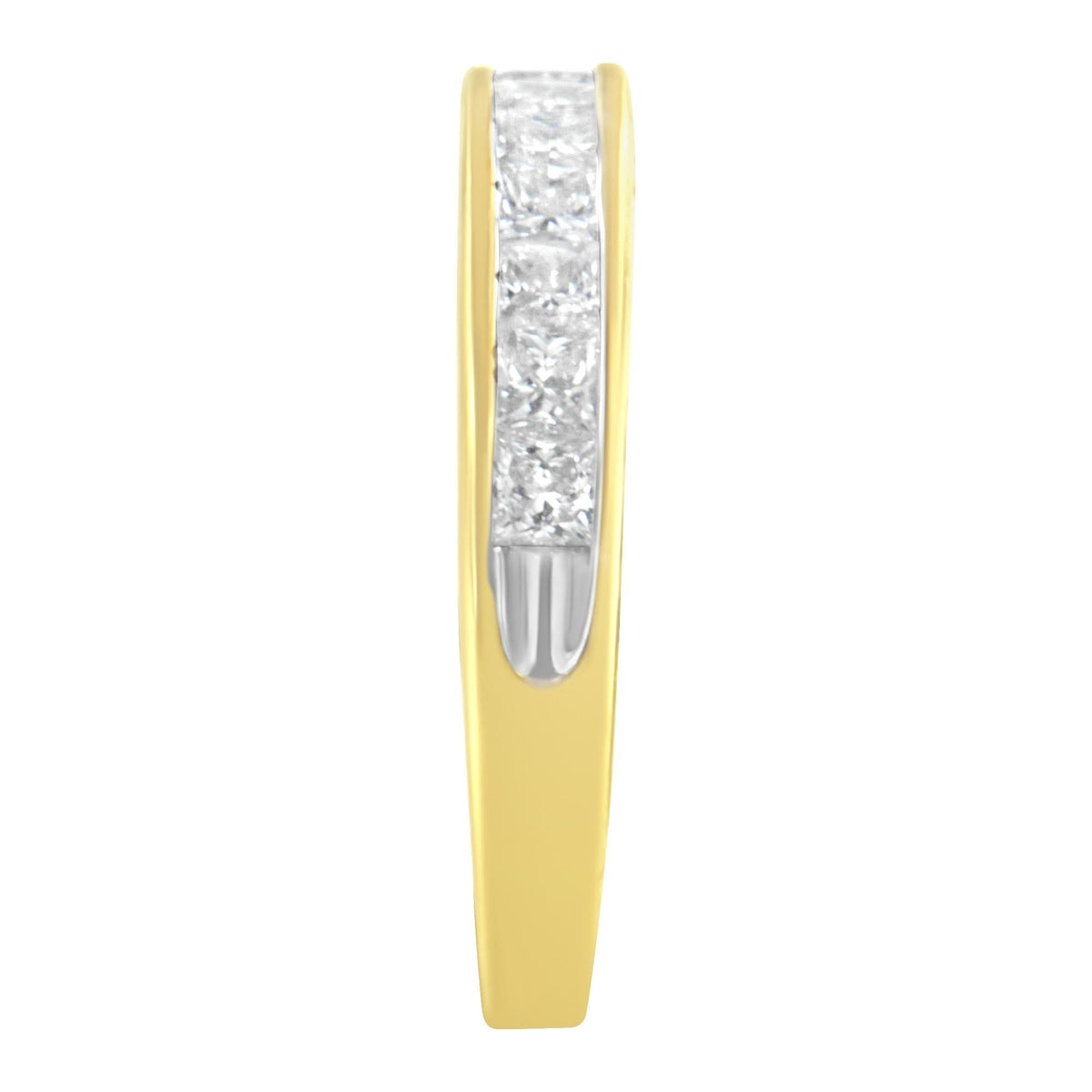 Women's 18K White Gold Princess Cut Diamond Band Ring (1 cttw, G-H Color, SI1-SI2 Clarity) - JackiEaslick