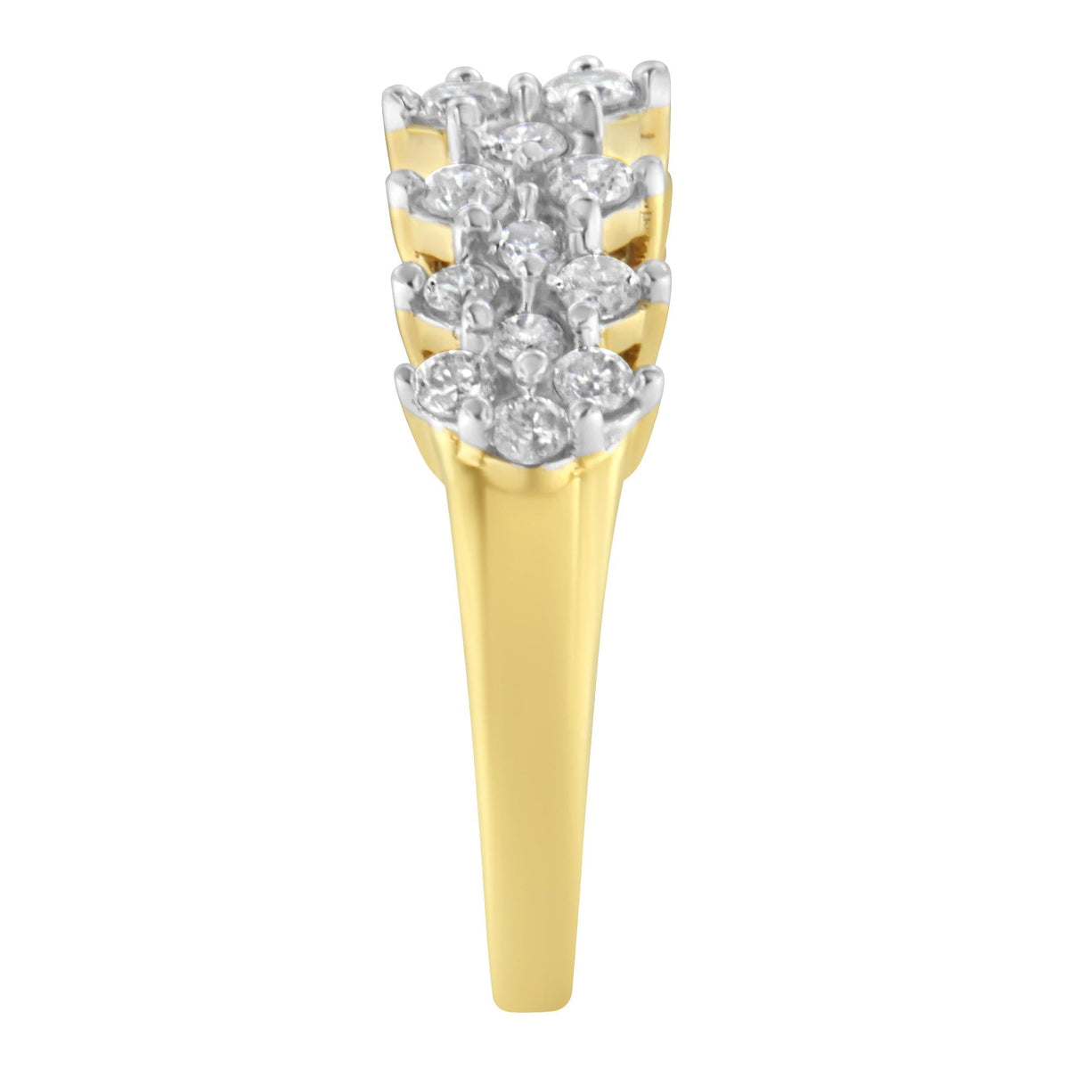 10K Yellow Gold Round Diamond Ring (1 cttw, J-K Color, I1-I2 Clarity) - JackiEaslick