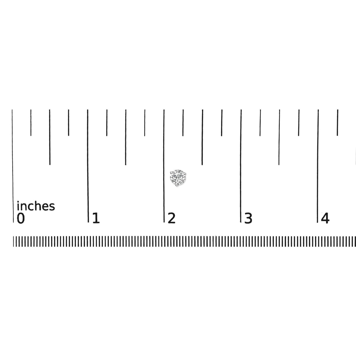 14K White Gold 3-Prong Martini Set Brilliant Round-Cut Solitaire Lab Grown Diamond Screwback Stud Earrings (F-G Color, VS1-VS2 Clarity)